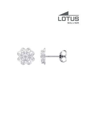 LOTUS SILVER EARRINGS
